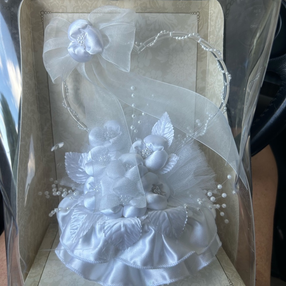 Elegant White Bridal Headpiece